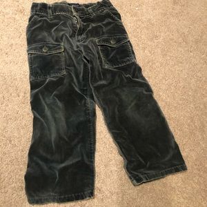 Burberry boys size 4 velour army green pants